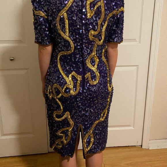Vintage Sequin Cocktail Dress - Picture 2 of 2